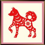 狗年剪纸