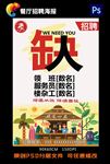 餐厅招聘海报