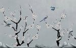 水墨画梅花