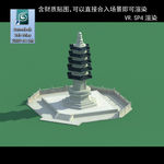 寺庙塔