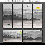 泼墨水墨画