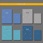 最新韩版清新可爱手绘文字碎花本