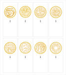 龙纹 凤纹 矢量