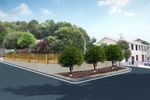 美丽乡村卷石湾道路绿化效果图