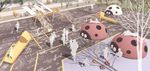 境外风格儿童游乐场地效果图