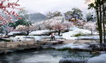 山区雪景效果图