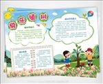 植树节小报绿色环保手抄报植树报