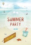 蓝天沙滩海星酒吧音乐夏日户外