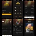 APP金融黑色风格版面