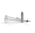 城市建筑线条图