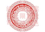 古曲圆边框