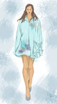 服装画时尚插画服装设计礼服裙