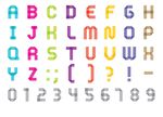 小清新折纸数字字母