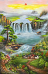 山水风景油画