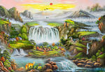 山水风景油画