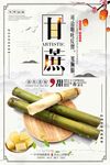中国风风养生甘蔗美食美味海报