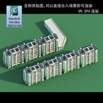 多层建筑 景观 小区 地产 楼