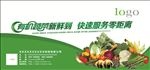 绿色蔬菜车贴