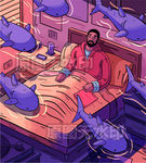 压力睡眠失眠休息幻想做梦游插图
