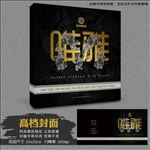 高档黑金暗花豪华画册封面