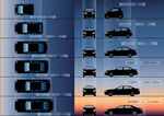 大中小分类车型插图-家用轿车