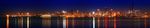 大型海边城市夜景背景