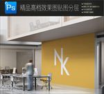 实用办公场景电脑桌背景样机图片
