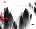 水墨山水画
