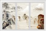 水韵山河移门