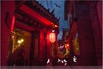 新中式复古怀旧丽江建筑立体壁画