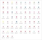 银行行徽矢量图标icon大全