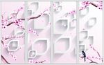 清新梅花移门