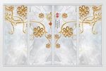 现代简约浮雕3D珠宝移门