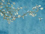 梵高杏花世界名画花鸟背景墙壁画