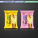 山药脆片包装 平面展开分层文件