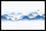 水墨山水 山水画 公园大景