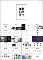 商务总结报告PPT