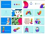 麻将VI提案字母色彩缤纷老鹰
