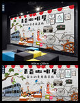 咖啡背景墙