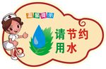 请节约用水标识牌