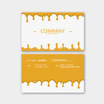 黄色创意名片