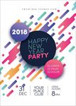 多彩创意新年派对海报