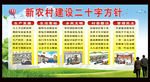 新农村建设宣传展板