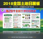 2018全国土地日宣传栏