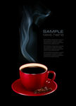 红色咖啡杯