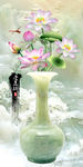 爱莲说荷花图