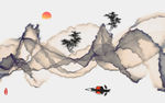 水墨山水画