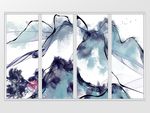 新中式水墨山水瀑移门