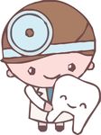 牙科医生儿童牙医卡通形象图