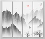 水墨山水画
